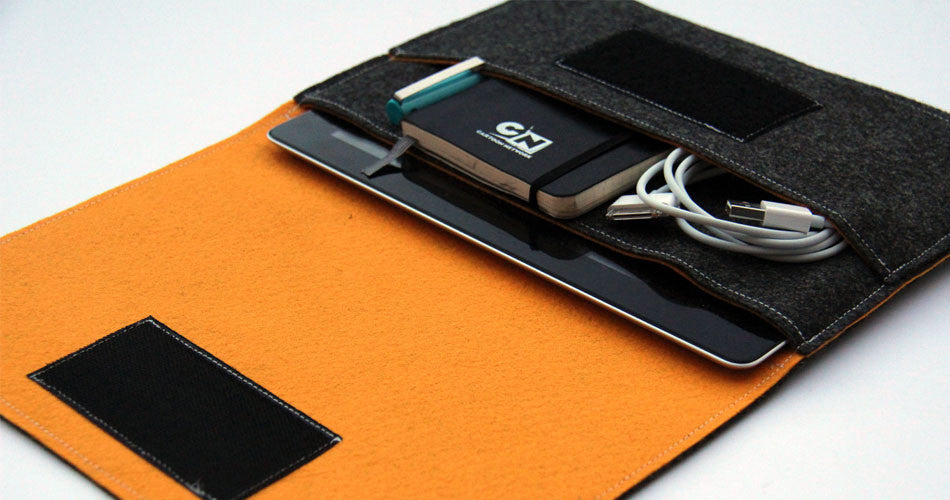 WeirdOldSnail Organizes the iPad Mini 4 Life With a Felt Tablet Sleeve