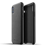 Mujjo Full Leather case for Apple iPhone Xs, iPhone X - Black