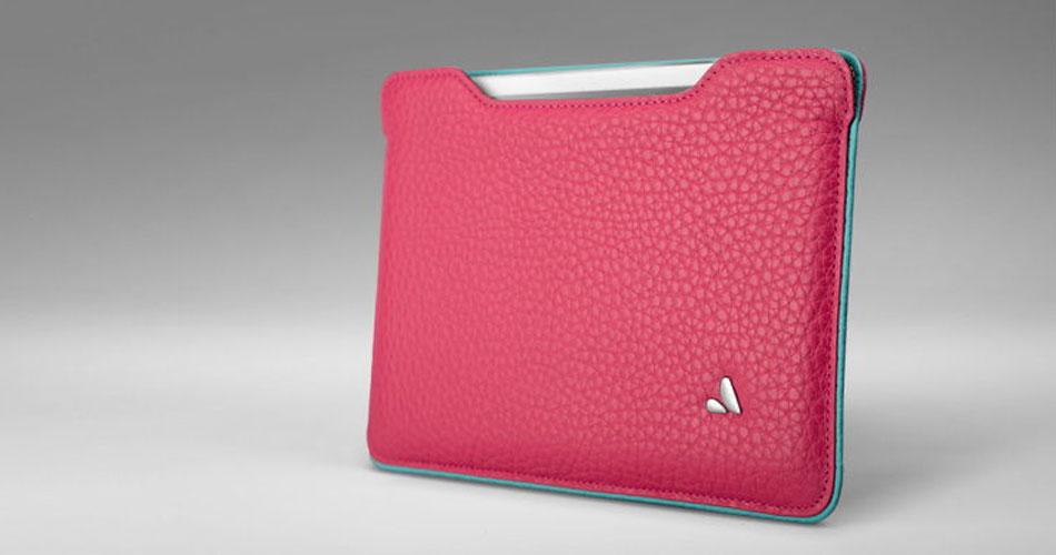 iPad Minis Hide Inside the Two-tone Leather Tablet Sleeve From Vaja