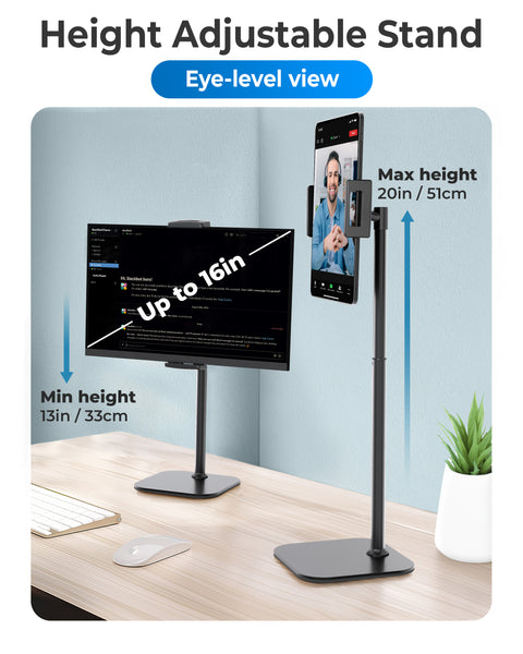Cooper TabStand Height Adjustable Tablet & Portable Monitor Stand for ...