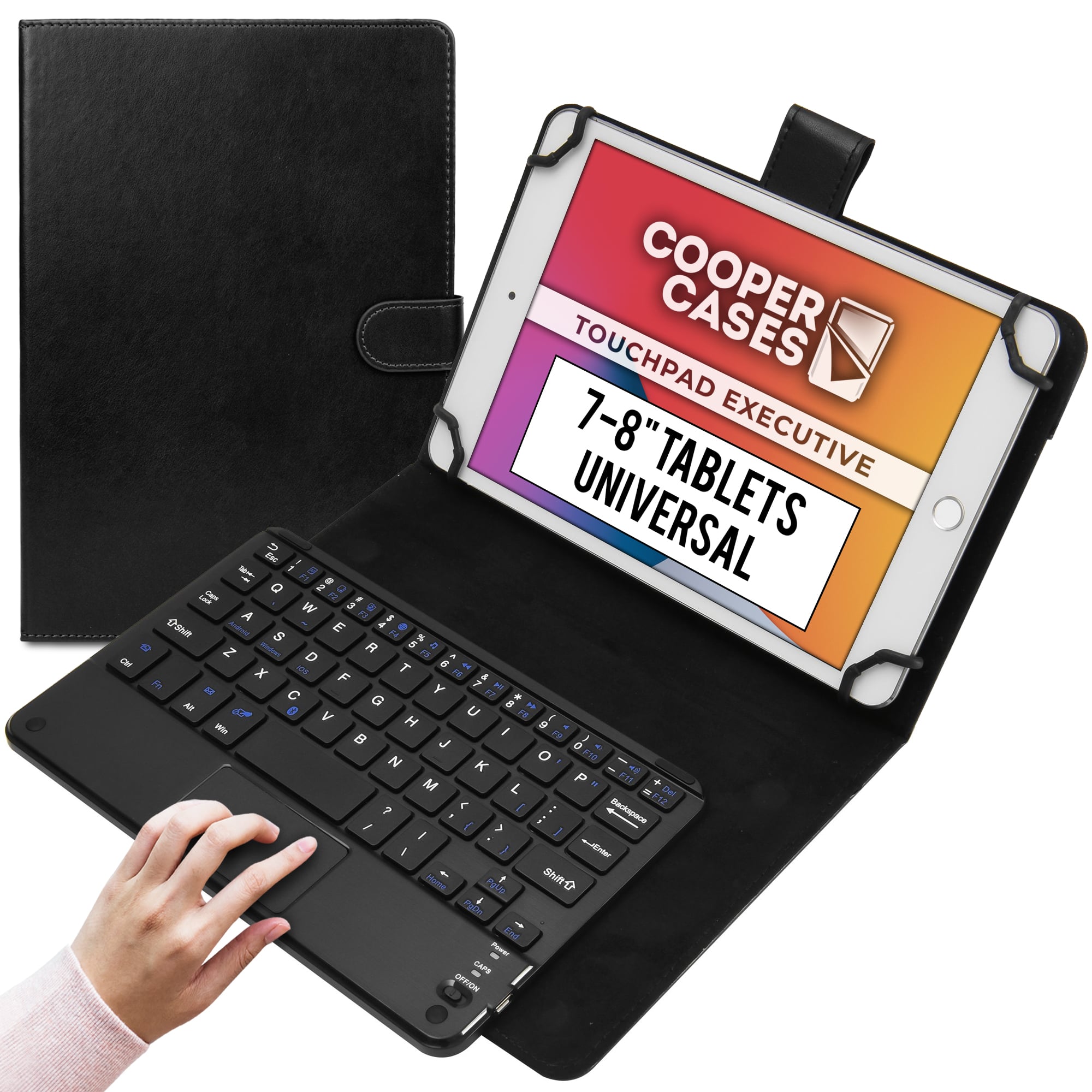Mesterskab Minearbejder Overdreven Cooper Touchpad Executive Bluetooth Keyboard Folio for 7-8'' Tablets –  Tablet2Cases