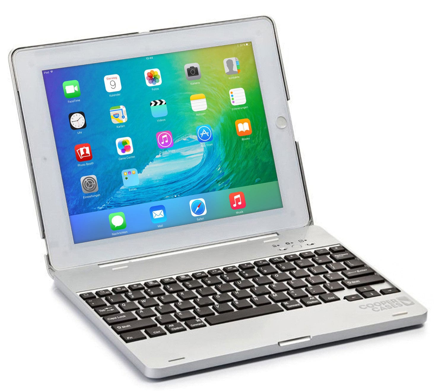 Cooper Kai Skel Keyboard Clamshell with built-in Power Bank for Apple iPad 2/3/4 - 1