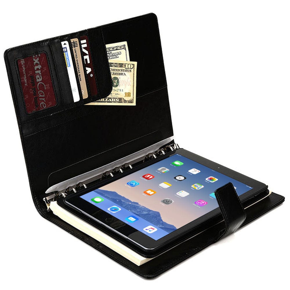 Cooper FolderTab Executive Leather Portfolio Case with Notepad for all Apple iPads & 7-10" Tablets - 2