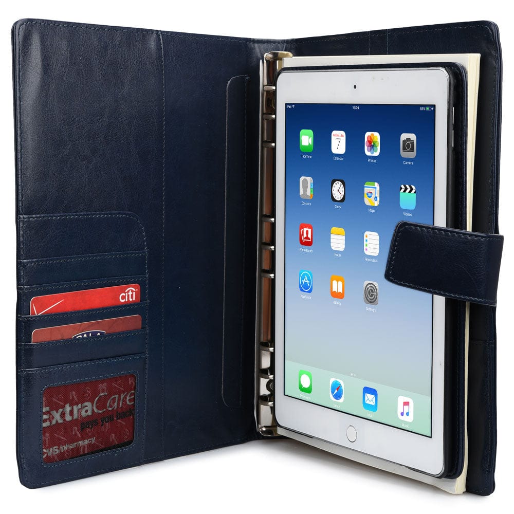 Cooper FolderTab Executive Leather Portfolio Case with Notepad for all Apple iPads & 7-10" Tablets - 5