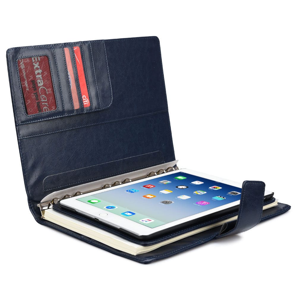 Cooper FolderTab Executive Leather Portfolio Case with Notepad for all Apple iPads & 7-10" Tablets - 7