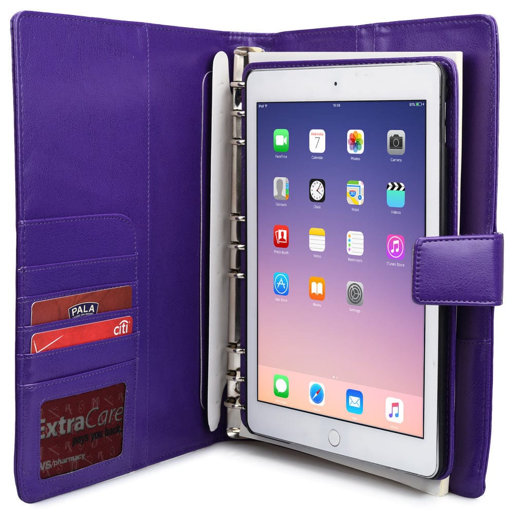 Cooper FolderTab Executive Leather Portfolio Case with Notepad for all Apple iPads & 7-10" Tablets - 9