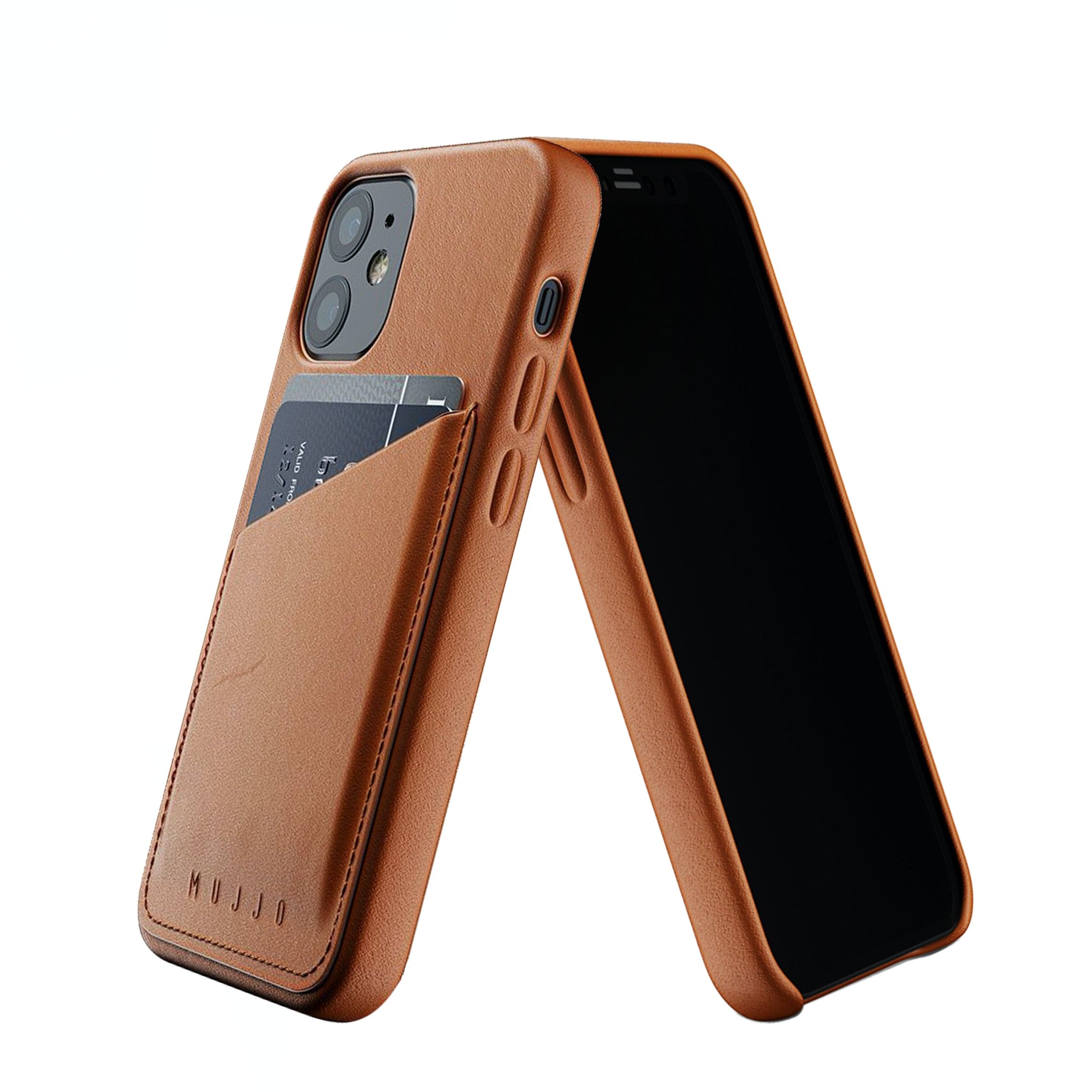 Mujjo Full Leather Wallet case for iPhone 12 mini