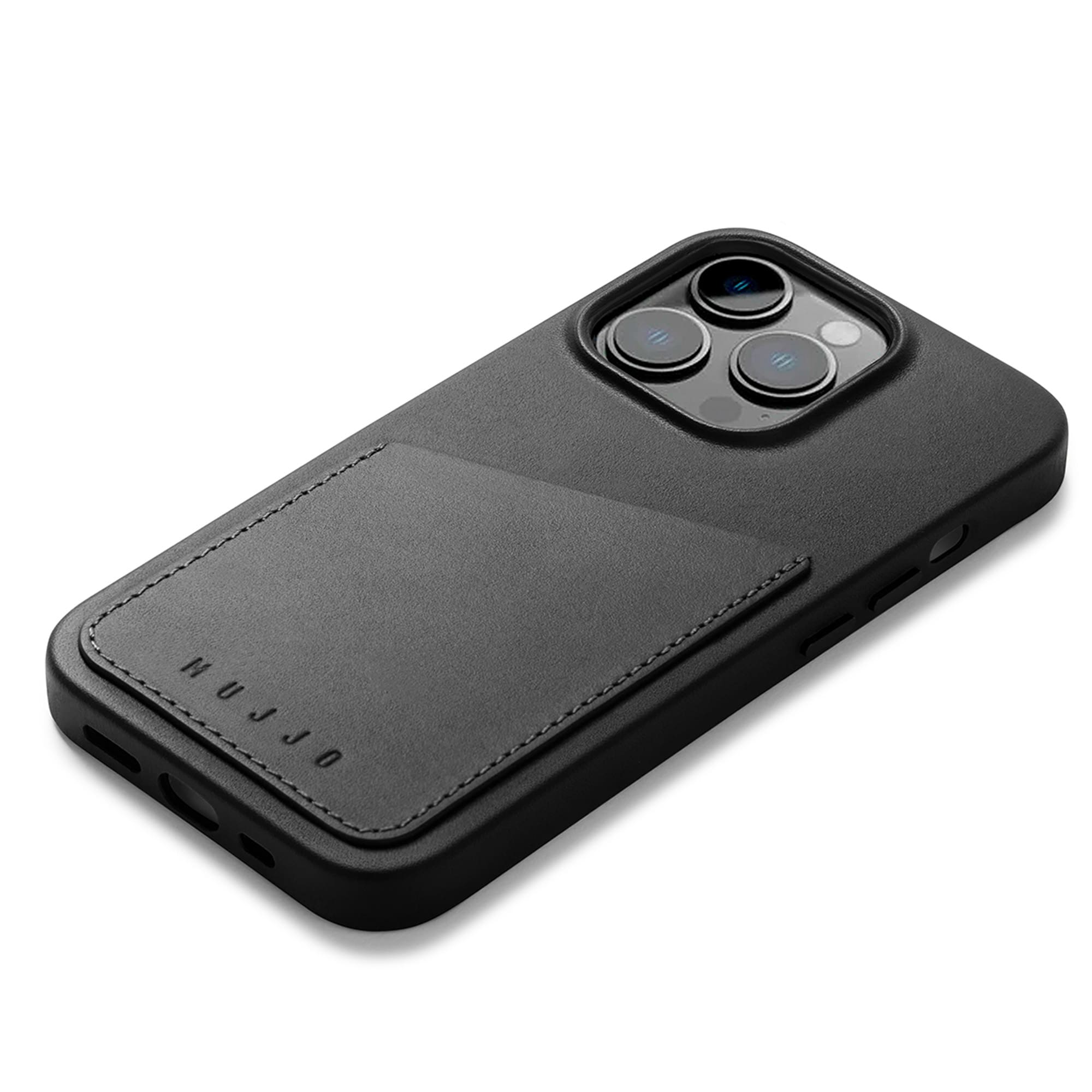 Tumi Black Magnet Wallet Case for Apple iPhone 14 Pro